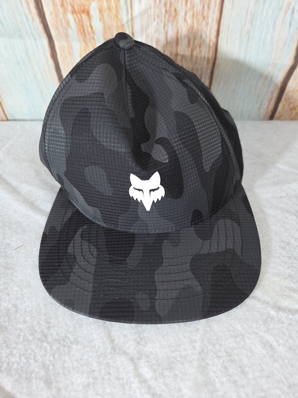 Fox Head Men’s Snapback Hat Black Gray Camo Adjustable One Size